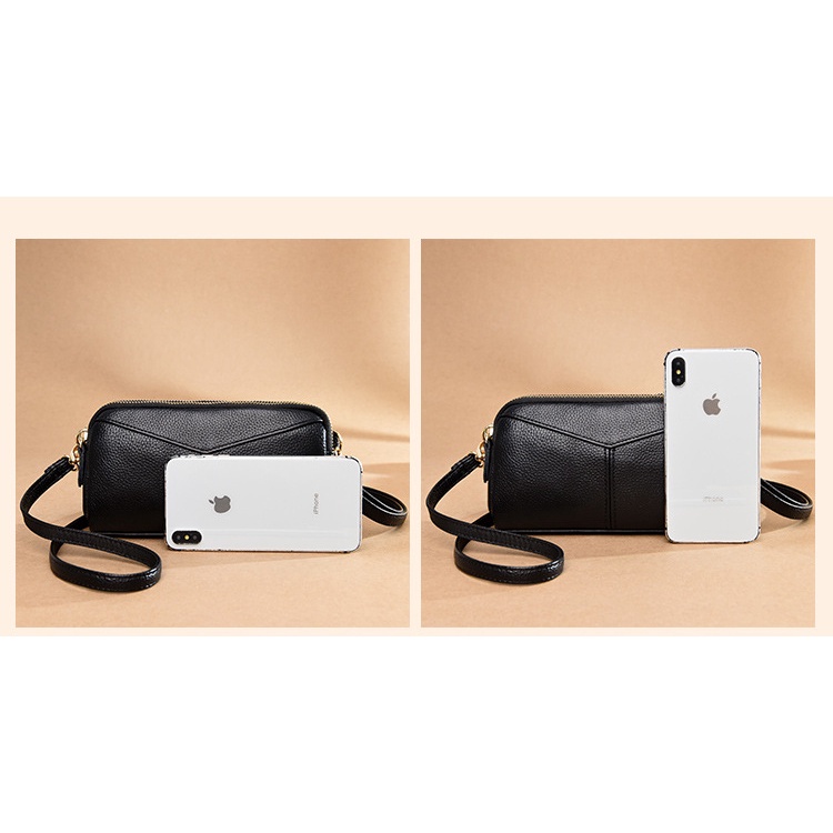 Genodern Túi Xách Da Bò Thật Thời Trang Cho Nữ