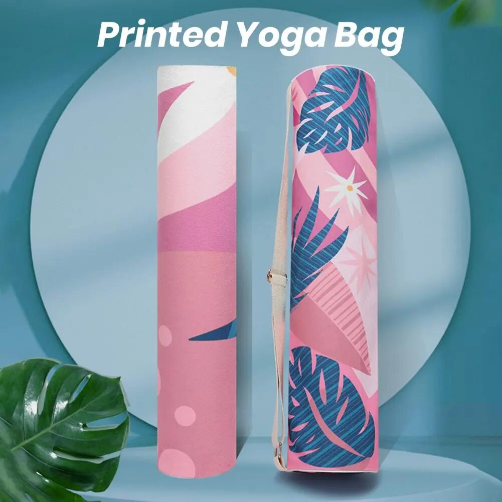 Túi Đựng Thảm Tập yoga / Thể Thao Bằng Vải Bạt Gọn Nhẹ In Họa Tiết Thời Trang Cho Nữ