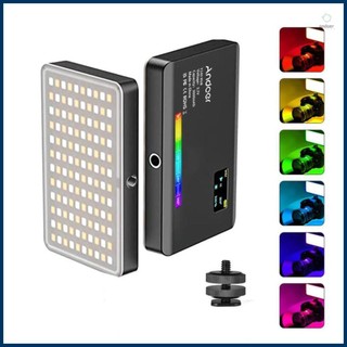 Andoer-2 Photography Lamp RGB LED Video Light CRI95+ Dimmable Fill Light for Product Photography