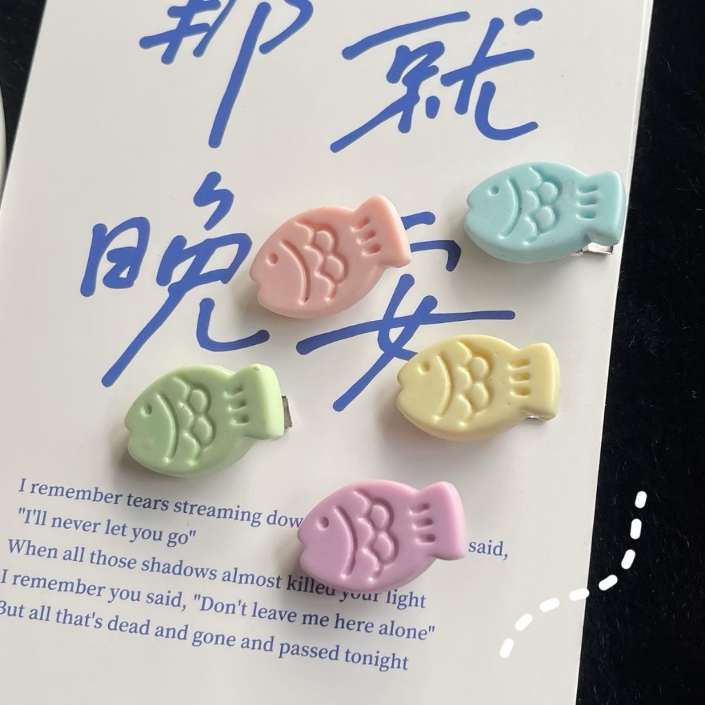 PVN61374 Kẹp Tóc Mỏ Vịt mini Hình Cá Hoạt Hình Dễ Thương Cho Nữ T2