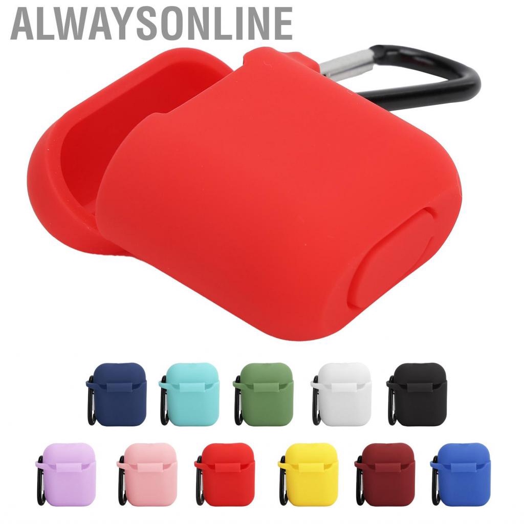 Alwaysonline Protective Cover  Case Shockproof Dustproof with Buckle for IOS Earbuds 1/2