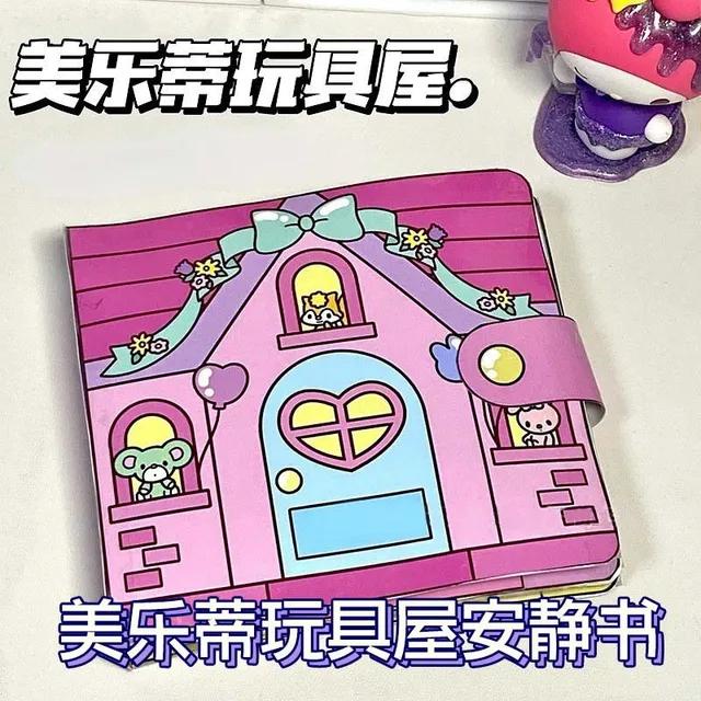 Sanrio Đồ Chơi Cuốn Sách Hình kuromi cinnamoroll melody Thủ Công diy Giúp Trẻ Phát Triển Trí Tuệ