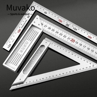 Muvako Thước Đo Góc Vuông / Tam Giác 30 / 50cm Bằng Thép Không Gỉ Đa Năng