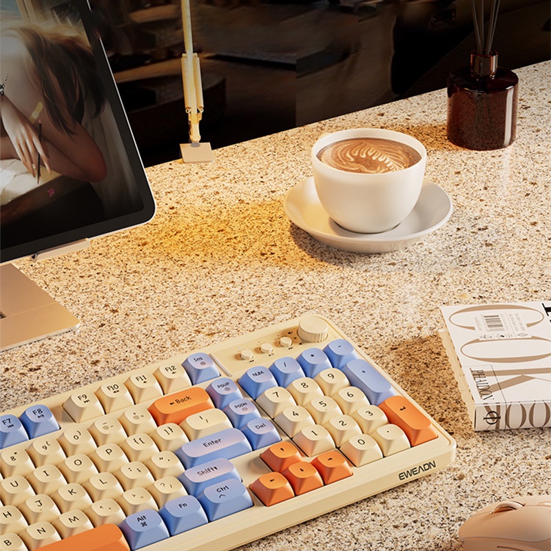 SHIHE Bàn PhíM bluetooth Có CảM BiếN Cơ Khí Và pbt Bền