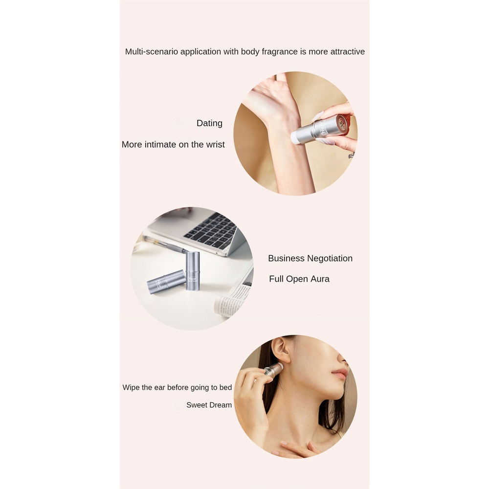 Son Dưỡng Thể Nicor Có Hương Thơm Nhẹ Hương Thơm Lâu Dài Nhỏ Gọn Di Động Ấm Ẩm Có Mùi Hương Trà Lăn Khử Mùi Di Động | Cici01