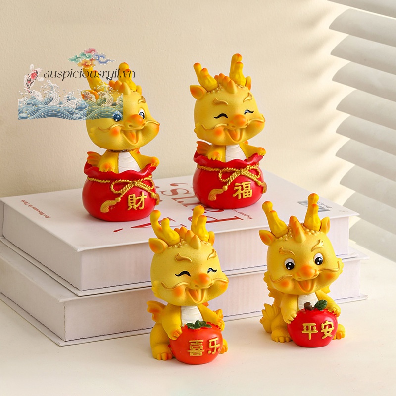 Tượng Rồng Năm Mới 2024 Để Bàn Trang Trí