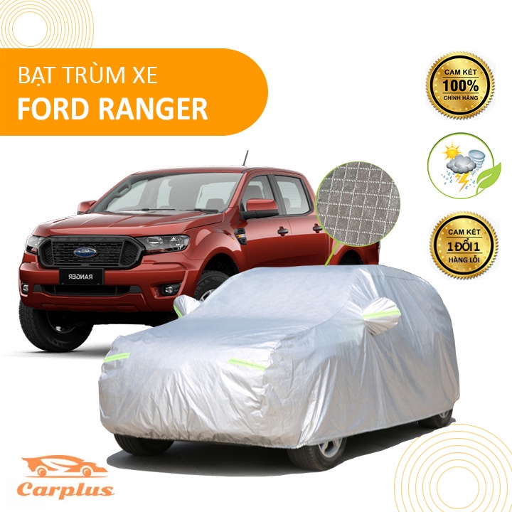 Bạt che phủ xe bán tải Ford Ranger chống nắng mưa - bạt trùm xe ô tô 3 lớp chống nóng không thấm nước