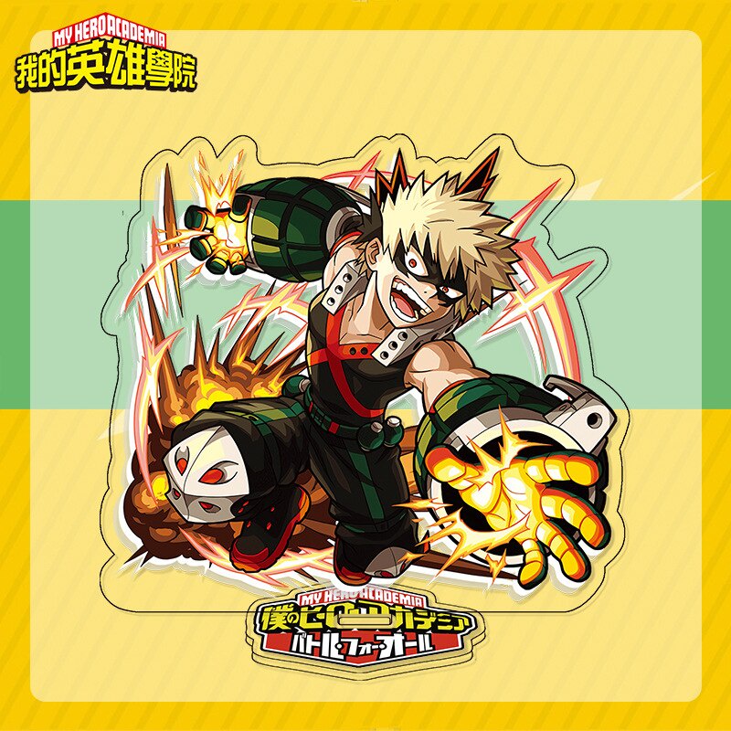 Mô hình Standee Học Viện Anh Hùng Anime My Hero Academia Midoriya Izuku Bakugou Katsuki Todoroki Shoto decor để bàn