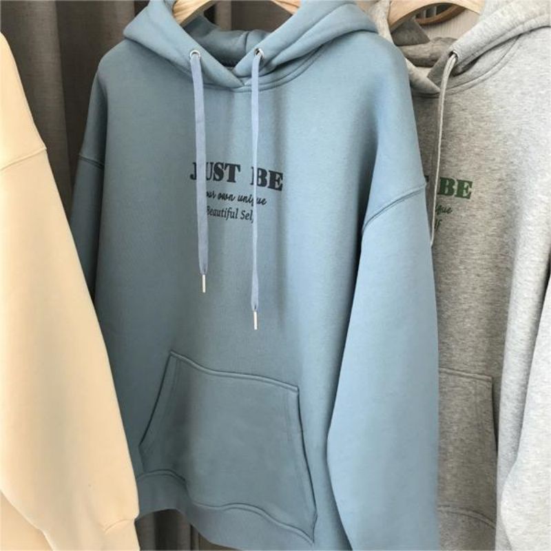Áo hoodie Tay Dài Oversize Có 6 Màu Thời Trang Hàn Quốc Cho Nữ