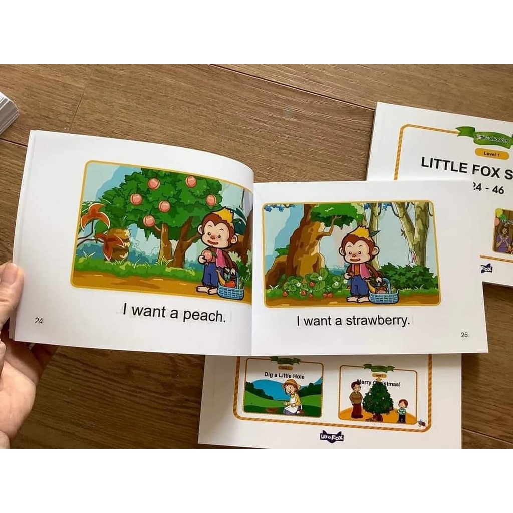Sách - Bộ 3 cuốn in gộp Little Fox Single Stories level 1 giúp trẻ học từ vựng tiếng anh | BigBuy360 - bigbuy360.vn