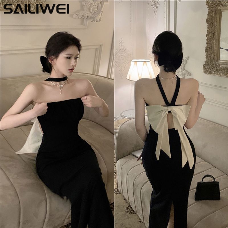 SAILIWEI Chic váy nữ Đầm Body Cho thời váy Phong cách xu hướng Popular Casual WLQ23B02IJ 44Z231102