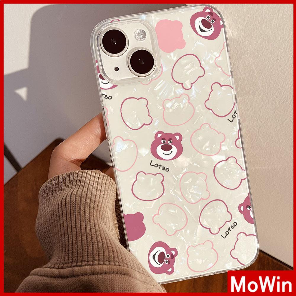 Ốp lưng iPhone 15 Pro Max Ốp Lưng Trong Suốt Họa Tiết Vỏ Bìa Cứng TPU Chống Sốc Vỏ Mềm Hoạt Hình Gấu Hồng Dễ Thương Tương Thích Với iPhone 14 Pro Max 13 Pro Max 12 11 XS MAX 7Plus 8Plus