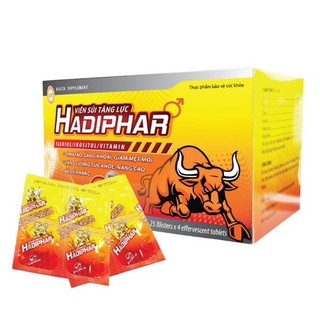4 Viên sủi tăng lực HADIPHAR Vị bò húc