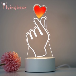 Đèn led ngủ để bàn hình logo chữ cái 3d dùng để trang trí