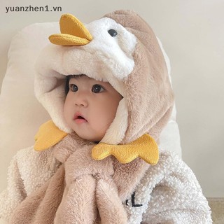 Mũ trùm đầu che tai giữ ấm mùa đông cho bé