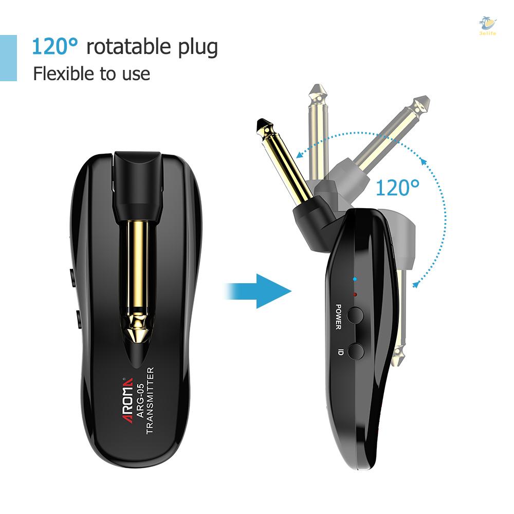 Hệ Thống Truyền Tín Hiệu Không Dây arg-05 Pin 115 feet Cho Đàn guitar Điện bass