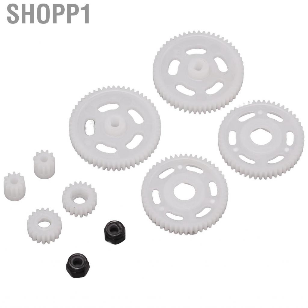 Shopp1 RC  Pinion Gear Set White Lightweight For Axial SCX24 1/24 Model Vehicle