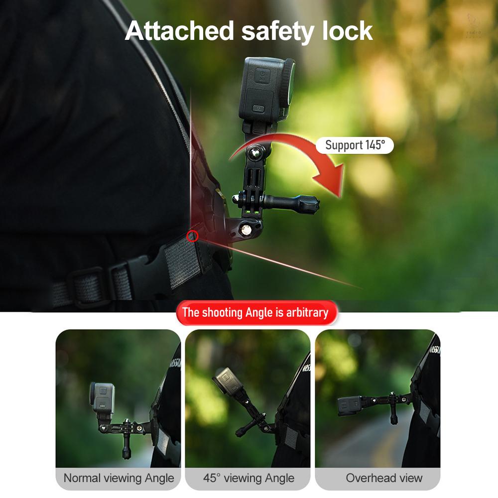 K&F CONCEPT STARTRC Magnetic Quick Release Chest Strap Mount Adjustable Chest Harness Belt with Gopro Adapter Replacement for  Hero11/10/9/8/7/6/5/4 Insta360 Action Pocket Cam