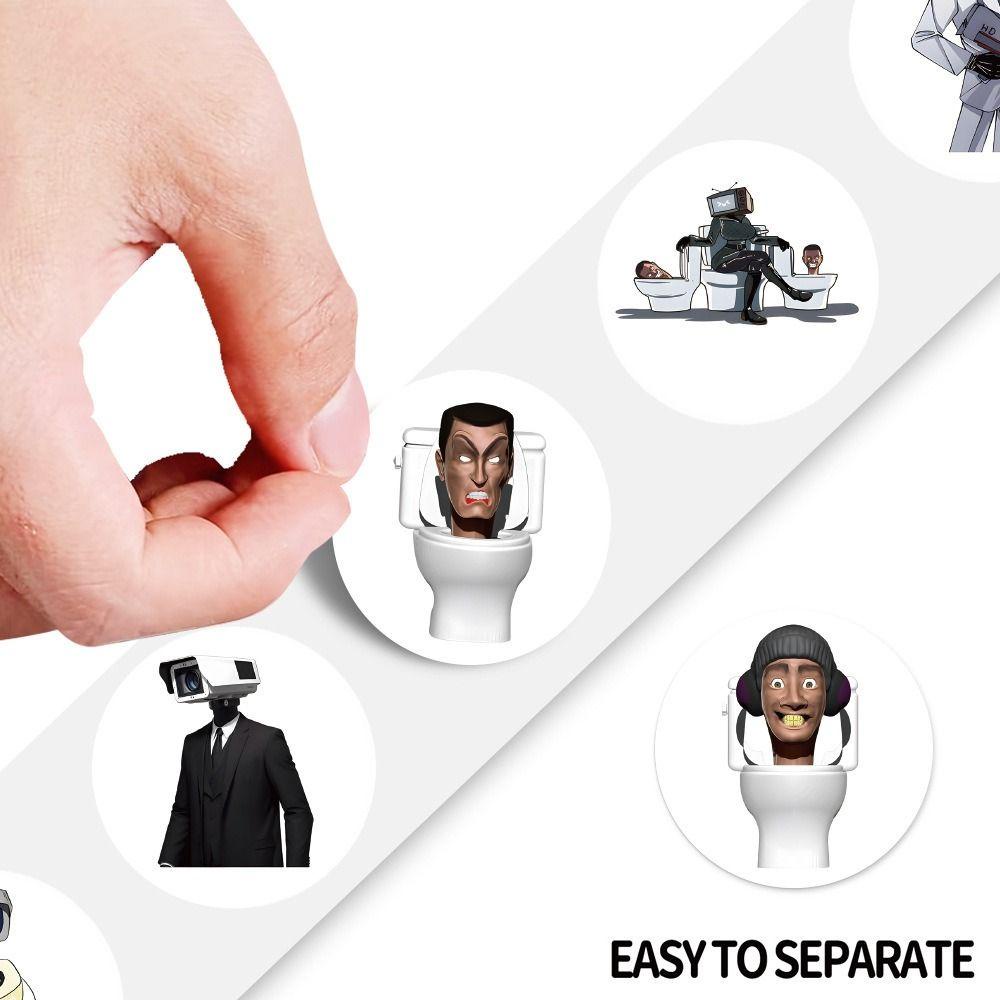 Augustine skibidi Sticker Dán toilet tv Người Đàn Ông Camera Đồ Chơi diy Cho Trẻ Mới Biết Đi