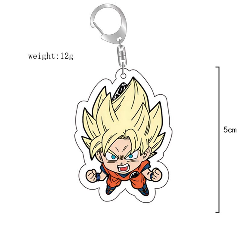 Móc Khóa Hình Nhân Vật goku super saiyan Trong Phim Hoạt Hình dragon ball