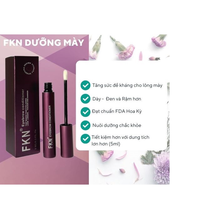 Serum dưỡng mọc mày FKN 5ml dưỡng ông mày dài rậm đen bóng