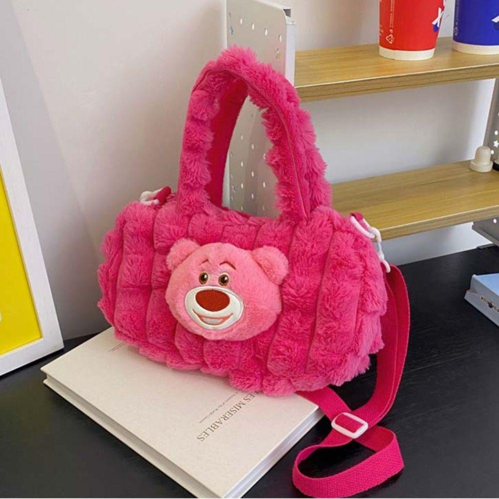 Túi tote Đeo Vai / Đeo Chéo Hình Chú Chó cinnamon Nhồi Bông Dễ Thương Cho Bé
