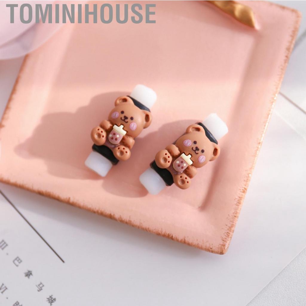 Tominihouse USB Cable Protector Cartoon Cute Phone Charging  Protective Case Accessories