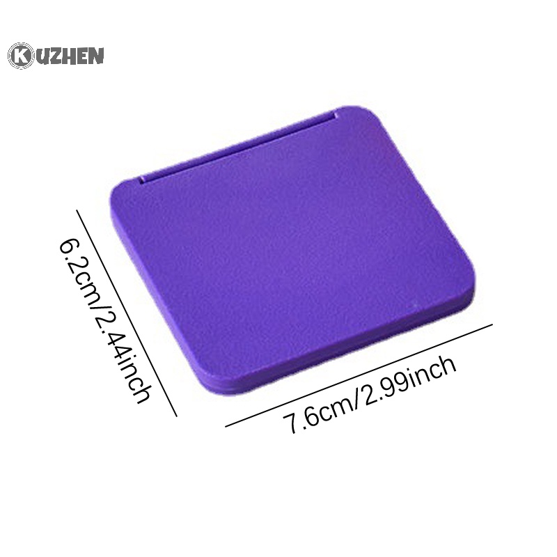 Gương Trang Điểm kuzhen 2 Mặt Hình Vuông mini Bỏ Túi Nhiều Màu Sắc