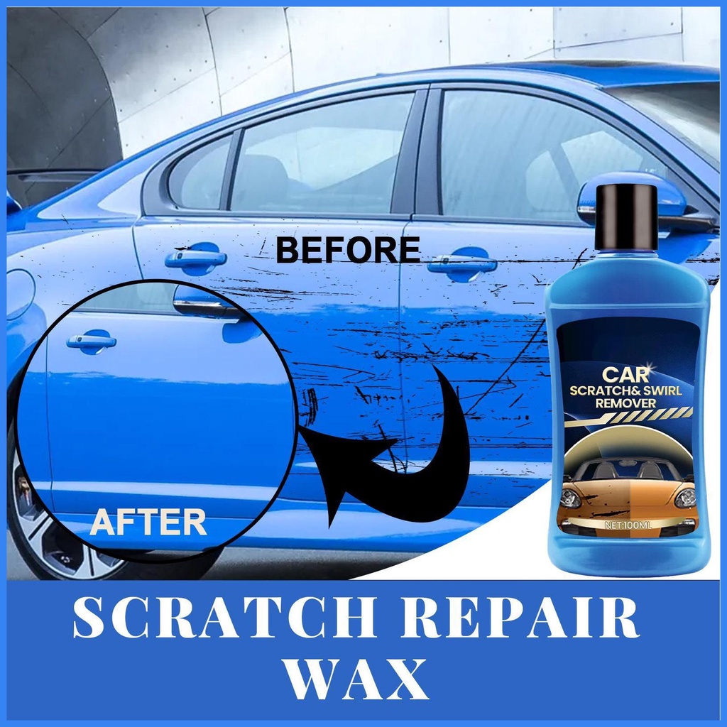 Sáp Đánh Bóng Vết Trầy Xe Hơi 100ml Kèm Vải Và Xốp Tiện Dụng