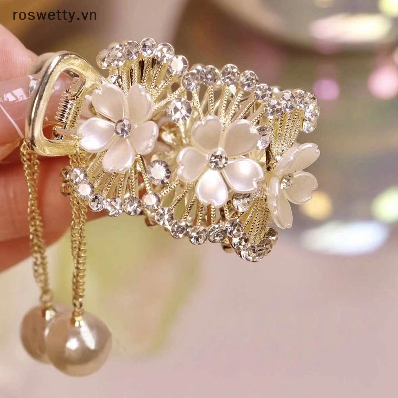 Roswetty Kẹp Tóc Đính Ngọc Trai Giả Thời Trang Cho Nữ vn