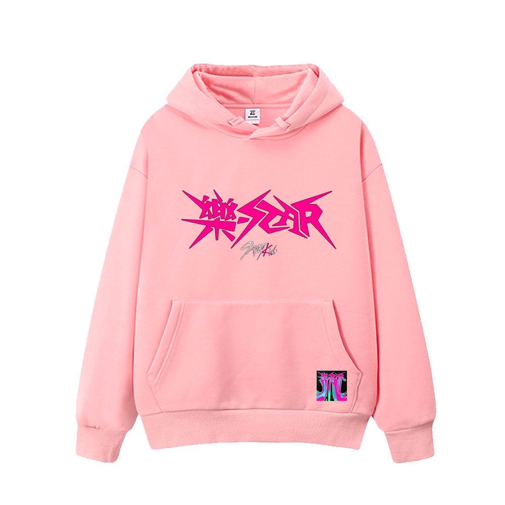 Áo hoodie Dáng Rộng kpop stray kids album rock-star Phong Cách Đường Phố harajuku Thời Trang Xuân Thu Cho Học Sinh