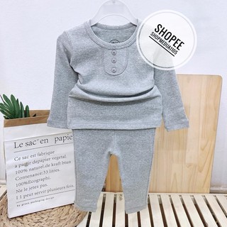 [HRNEE] Bộ dài tay nỉ lông mềm ấm (6-9M đến 3-4Y)