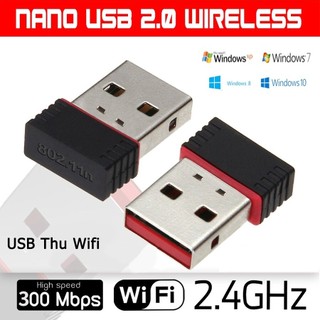 Usb thu sóng wifi 802.11n antenna 300mbps không dây