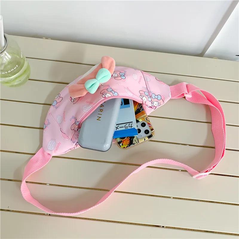 Sanrio Túi Đeo Chéo Ngực Họa Tiết Hoạt Hình Phong Cách Giáng Sinh Cho Bé