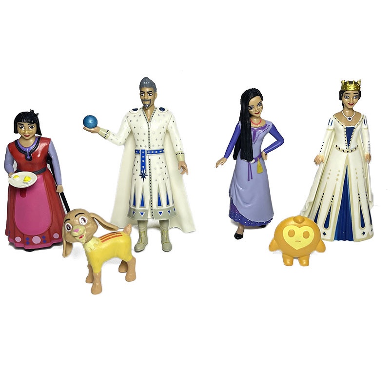 Ere1 Bộ 6 Mô Hình Búp Bê amaya Phim Hoạt Hình disney the wish action Làm Quà Tặng Cho Bé