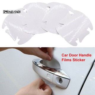 MONDANDI 4 Miếng Dán Trong Suốt Chống Trầy Cho Tay Nắm Cửa Xe Hơi