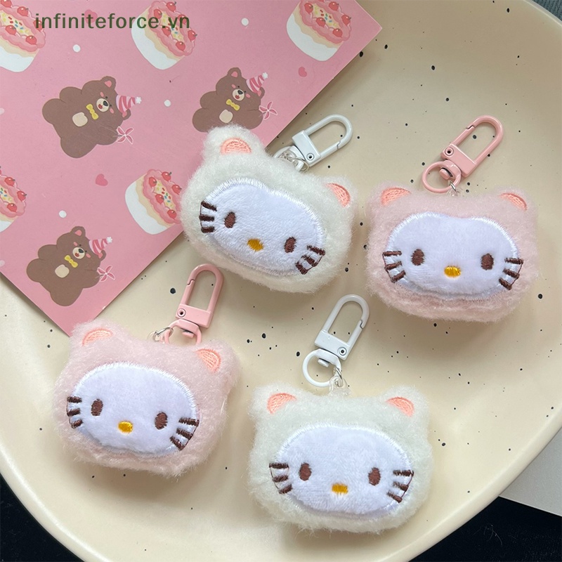 Móc Khóa Hình Mèo hello kitty Nhồi Bông Xinh Xắn