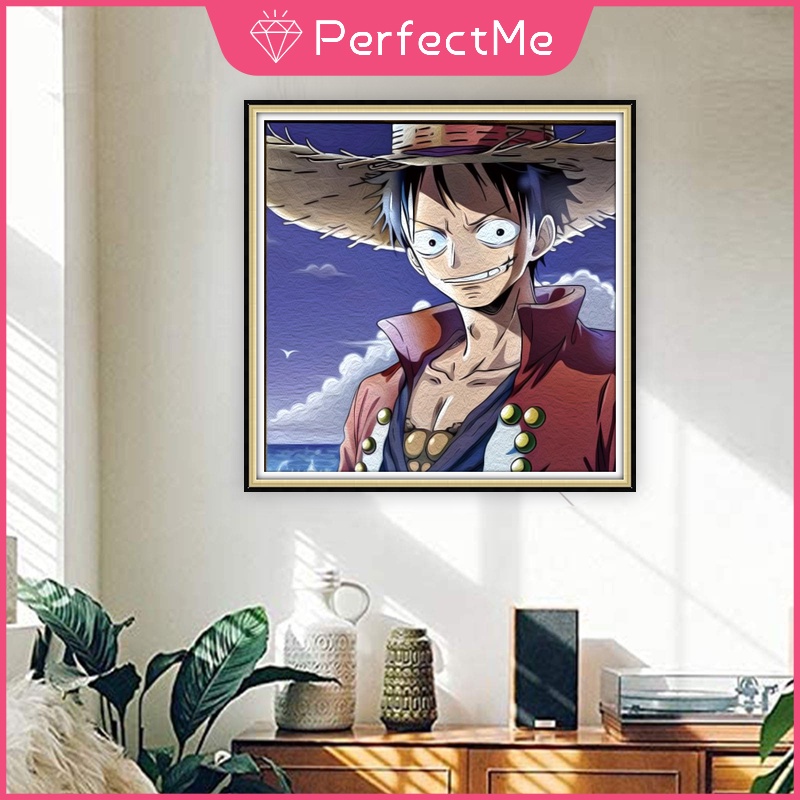 Bộ Tranh Đính Đá 5d Họa Tiết Hoạt Hình Vua Hải Tặc Độc Đáo Kích Thước 30x40cm Diy Dùng Trang Trí Nhà Cửa