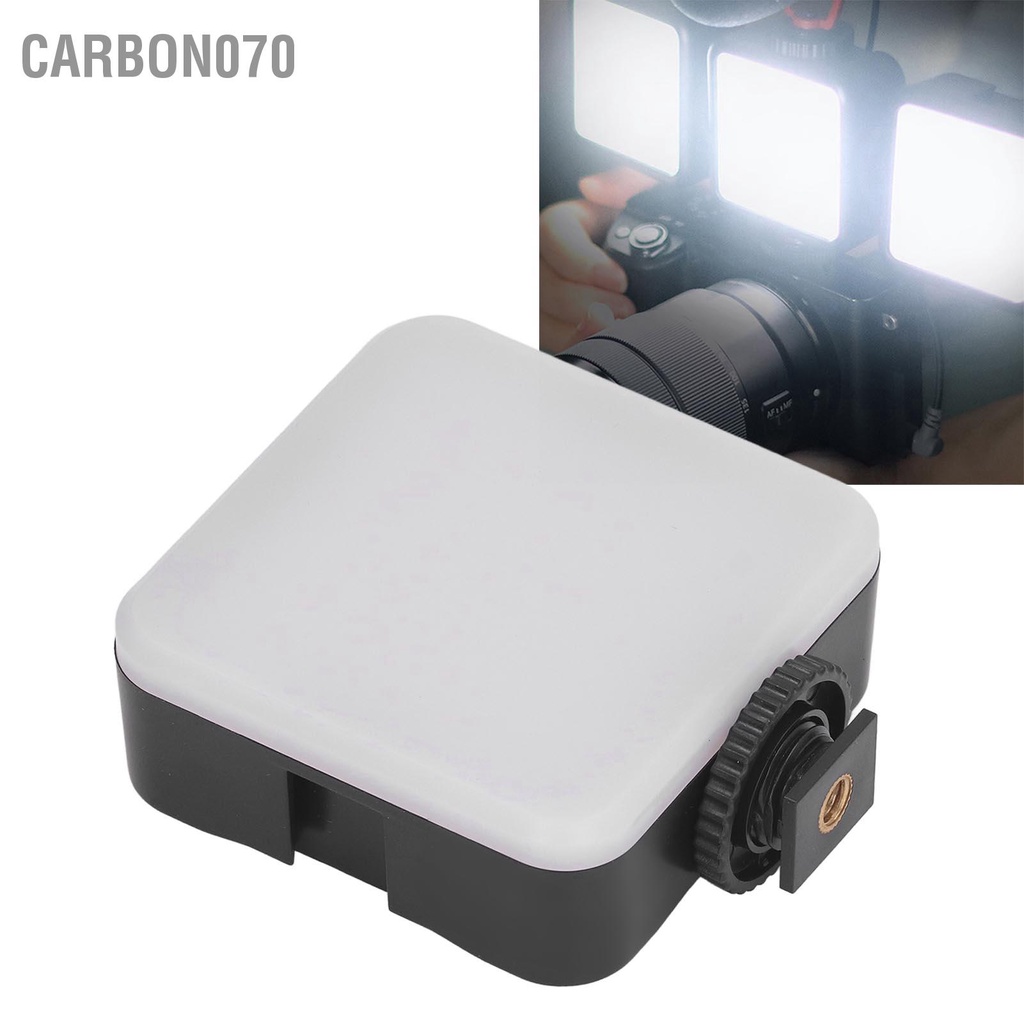 Carbon070 Đèn LED Chiếu Sáng Mini Dễ Thương Ánh Trắng 1/4in Lỗ Vít Video Di Động Làm Đầy Cho Chân Máy Ảnh