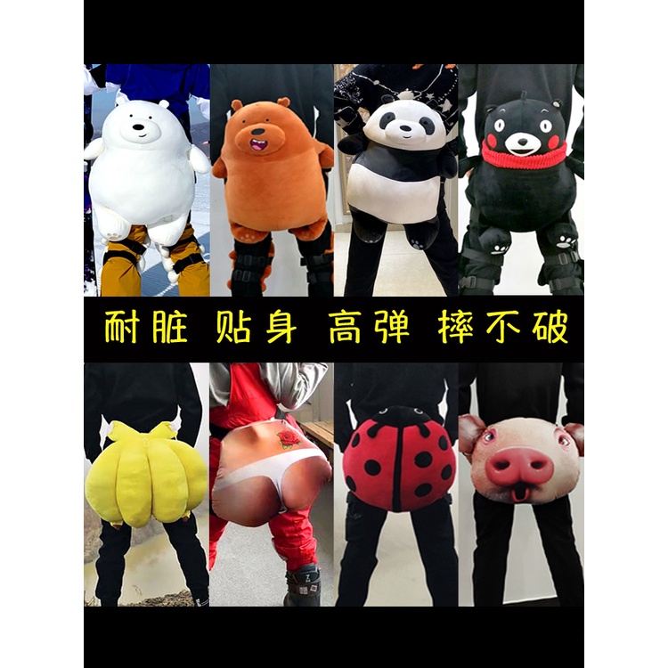 Đệm Bảo Vệ Đầu Gối Chống Sốc Hình Búp Bê Hoạt Hình Vui Nhộn Sáng Tạo