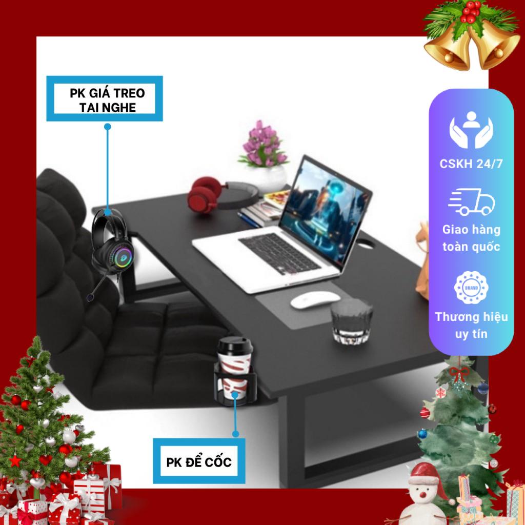 Bàn làm việc chân K gaming gấp gọn, mặt gỗ MDF cao cấp thiết kế bàn làm việc bền đẹp chắc chắn
