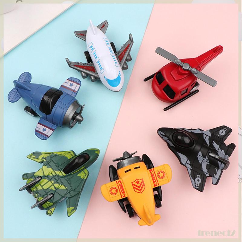Set 6 Máy Bay Đồ Chơi Kéo Dây Sau Lưng Cho Bé