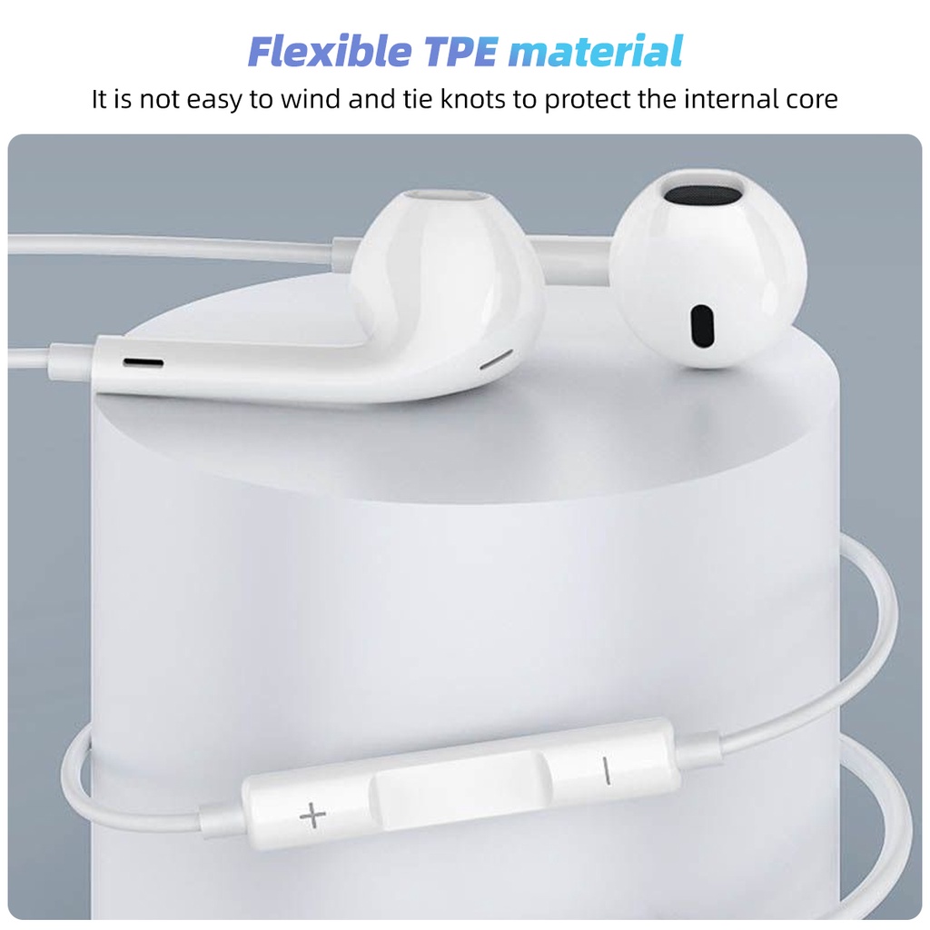 Fonken Tai Nghe Nhét Tai Có Dây Cổng type-c Cho ip-hone 15 pro max
