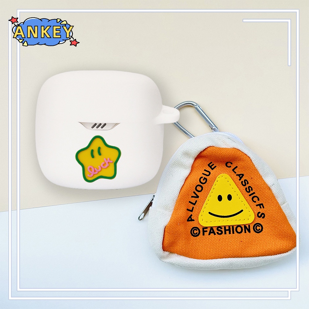 For JBL Tune Flex 225 220 Earphone Silicone Case Cute Pig Earbuds Soft Protective Headphone Cover Headset Skin with Pendant