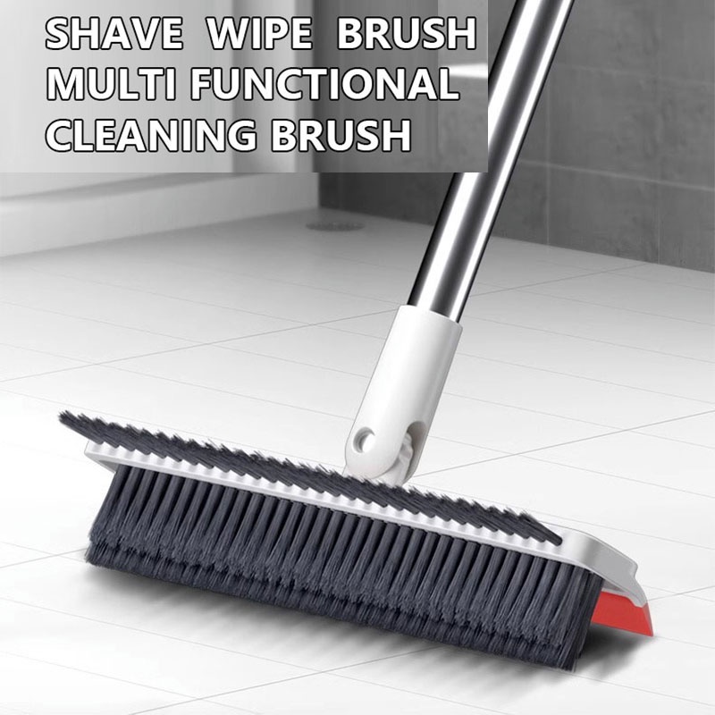 Dụng Cụ Chà Sàn Nhà Tắm Có Bàn Chải Chà Sàn Và Thanh Gạt Nước Chà Rửa 2 Trong 1 crevices Và Góc Bàn Chải Vệ Sinh Sàn Nhà