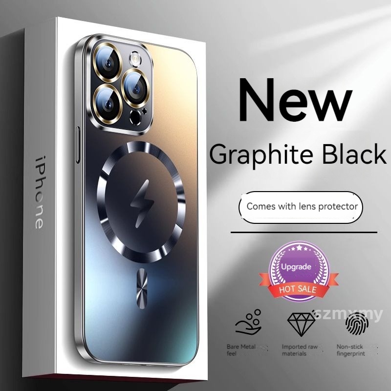 Nano Ốp Điện Thoại Kính Cường Lực Từ Tính Chống Rơi Cho iphone 15 13 12 14 pro max