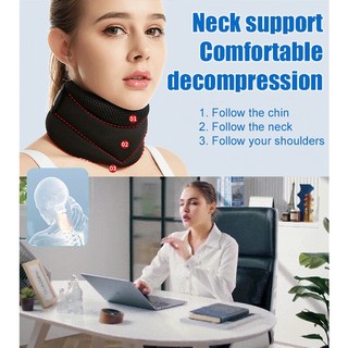 Anti-snoring neck brace for women, home fixed neck brace, breathable and adjustable neck brace, prevent forward tilt, cervical vertebra support, neck brace, anti-bowing neck fixator