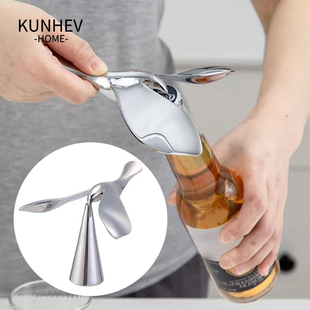 KUNHEV Dụng Cụ Mở Nắp Chai Bằng Hợp Kim Kẽm Hình Chim Bay Sáng Tạo