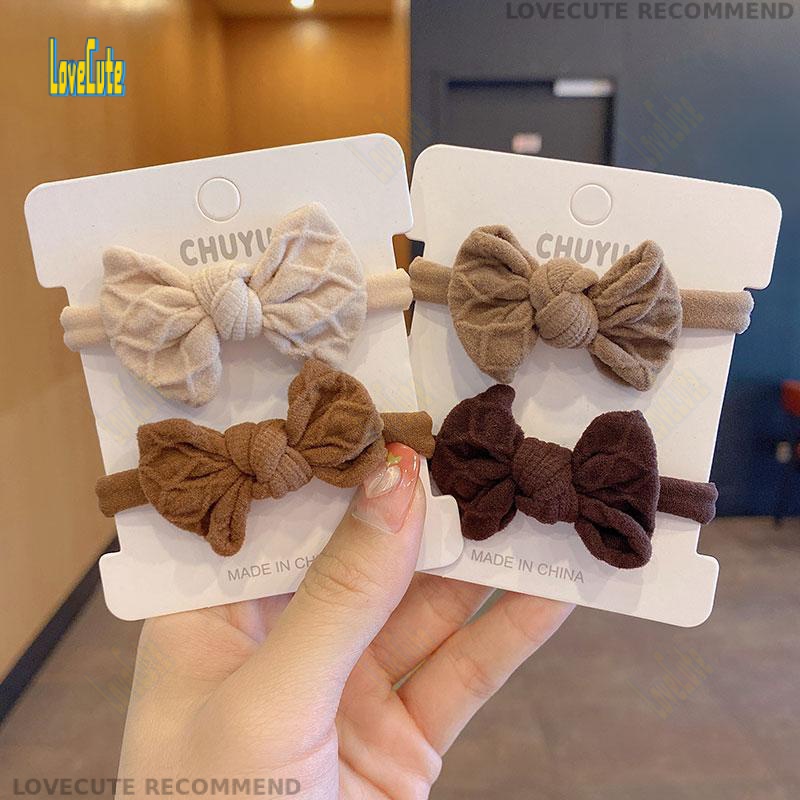 Phong Cách Mới Bộ 2 Món Phiên Bản Hàn Quốc Chất Lượng Cao Mềm Mại Thắt Nơ Tóc Niche Dây Buộc Tóc Dây