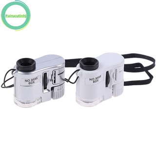 Kính Hiển Vi mini parucutin 60x Có Đèn led
